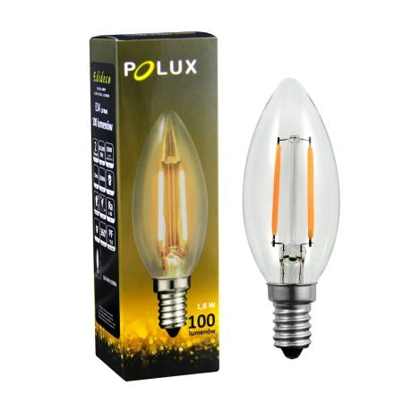 Filament LED-lamp E14 1,8 Watt 100 lumen 2200 kelvin Filament LED-lamp E14 1,8 Watt 100 lumen 2200 kelvin